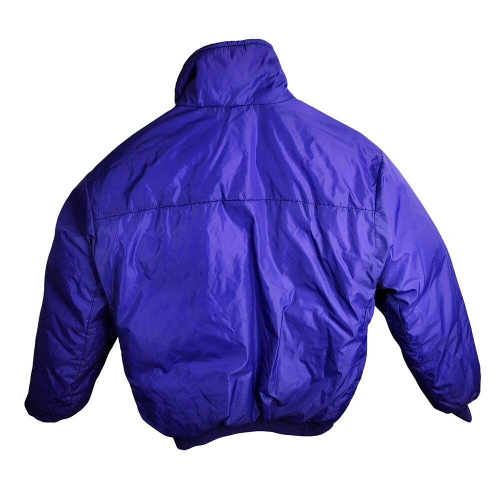 Columbia Vintage Reversible Down Puffer Jacket Men's‎ Medium Purple Coral - Picture 2 of 16